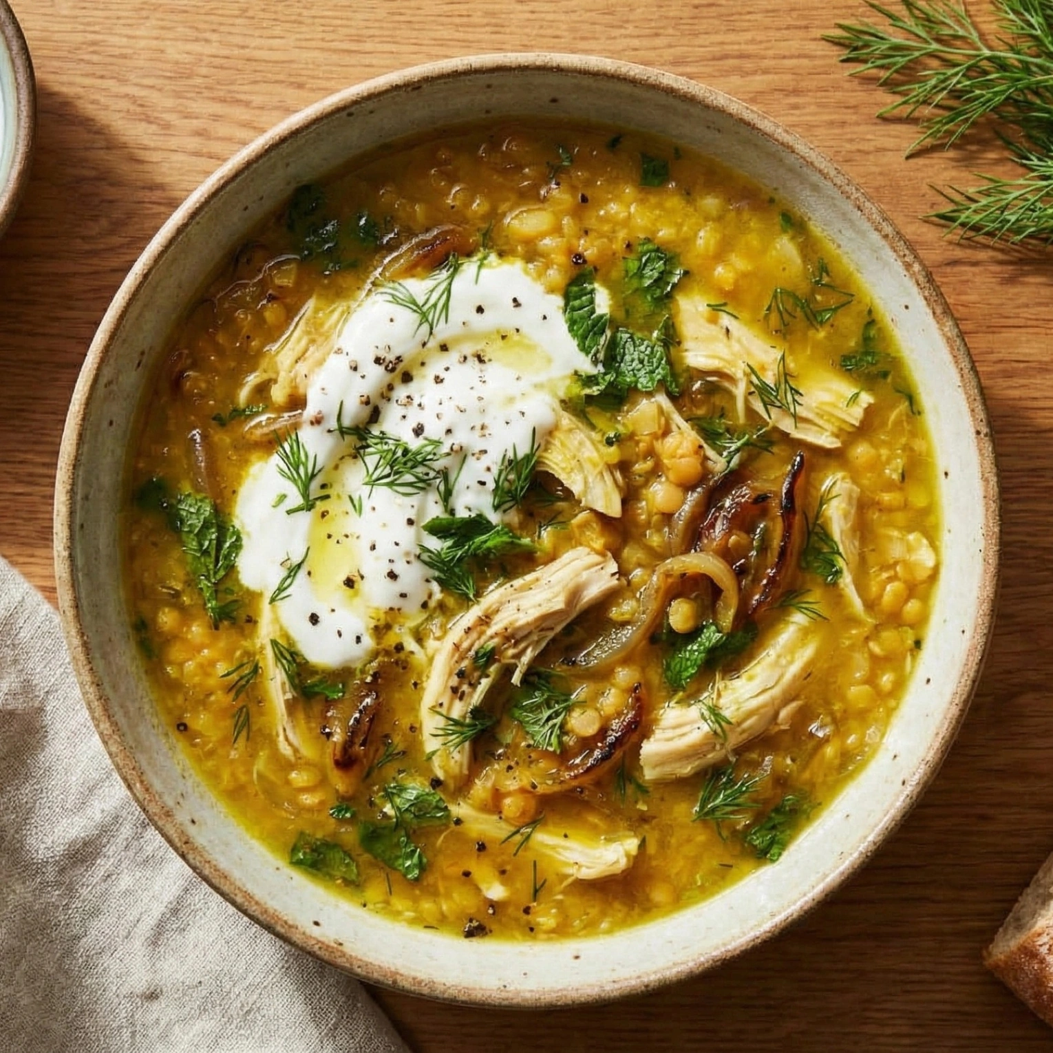 Chicken and Red Lentil Soup