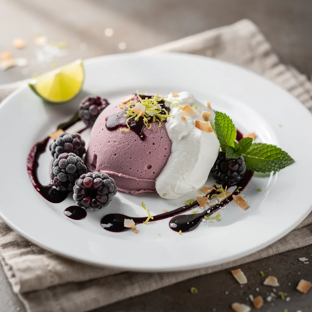 Brombeer-Mousse