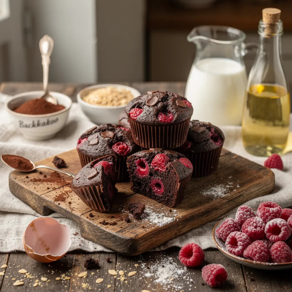 Schoko-Himbeer-Muffins