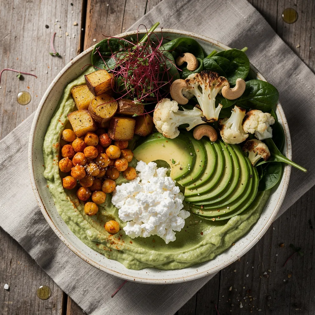 Grüne Salat Bowl