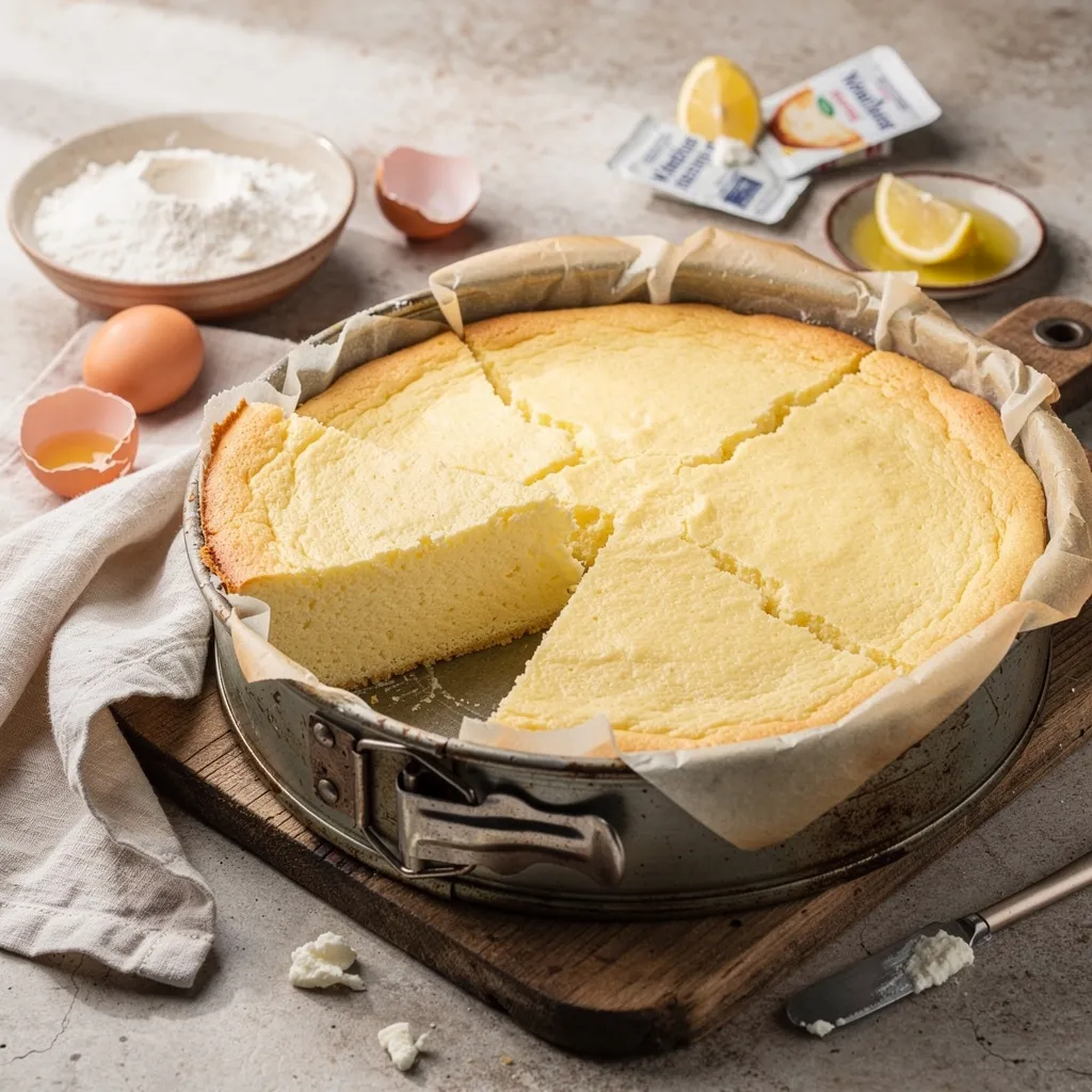Käsekuchen ohne Boden