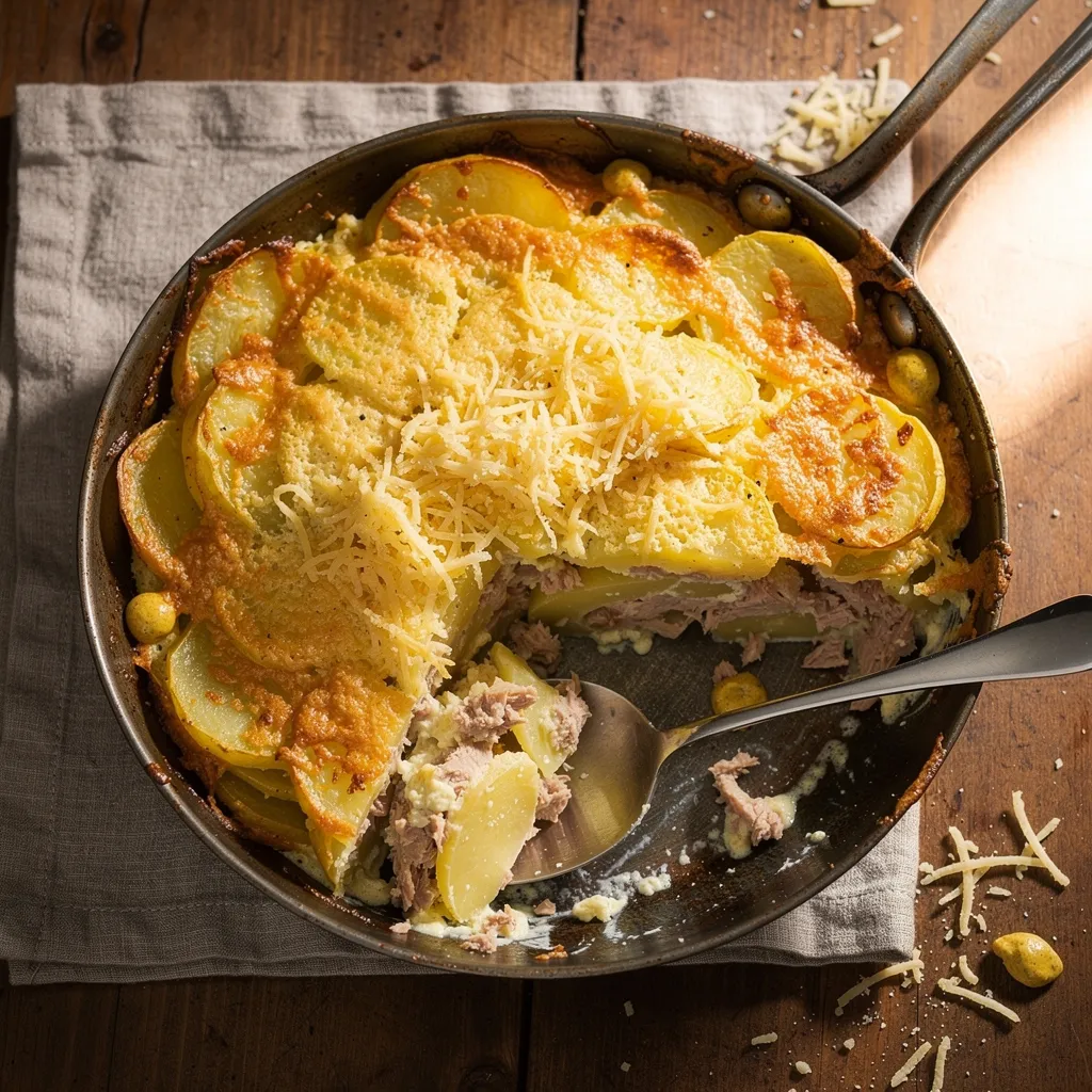 Kartoffelgratin mit Thunfisch