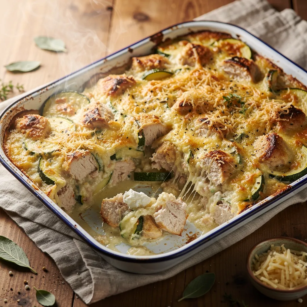 Hähnchen-Zucchini-Auflauf