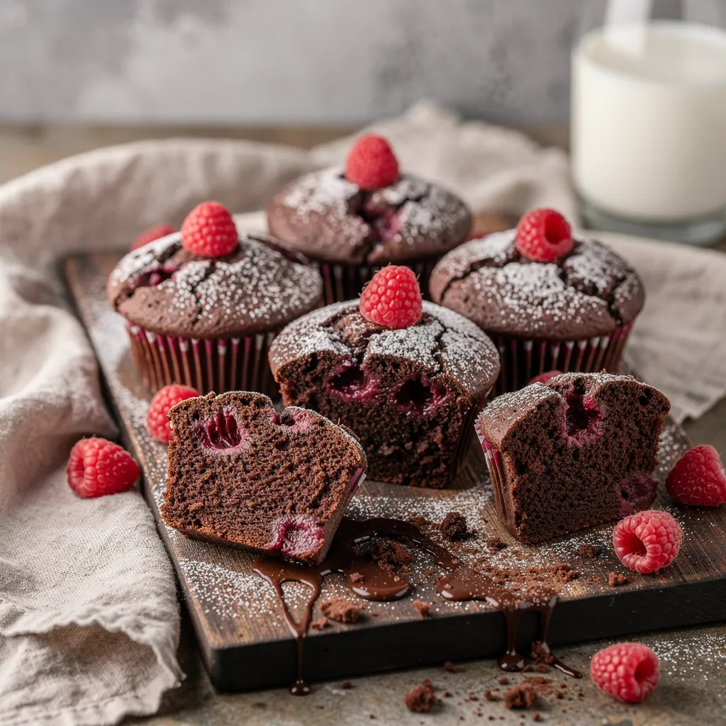 Schoko-Himbeer-Muffins