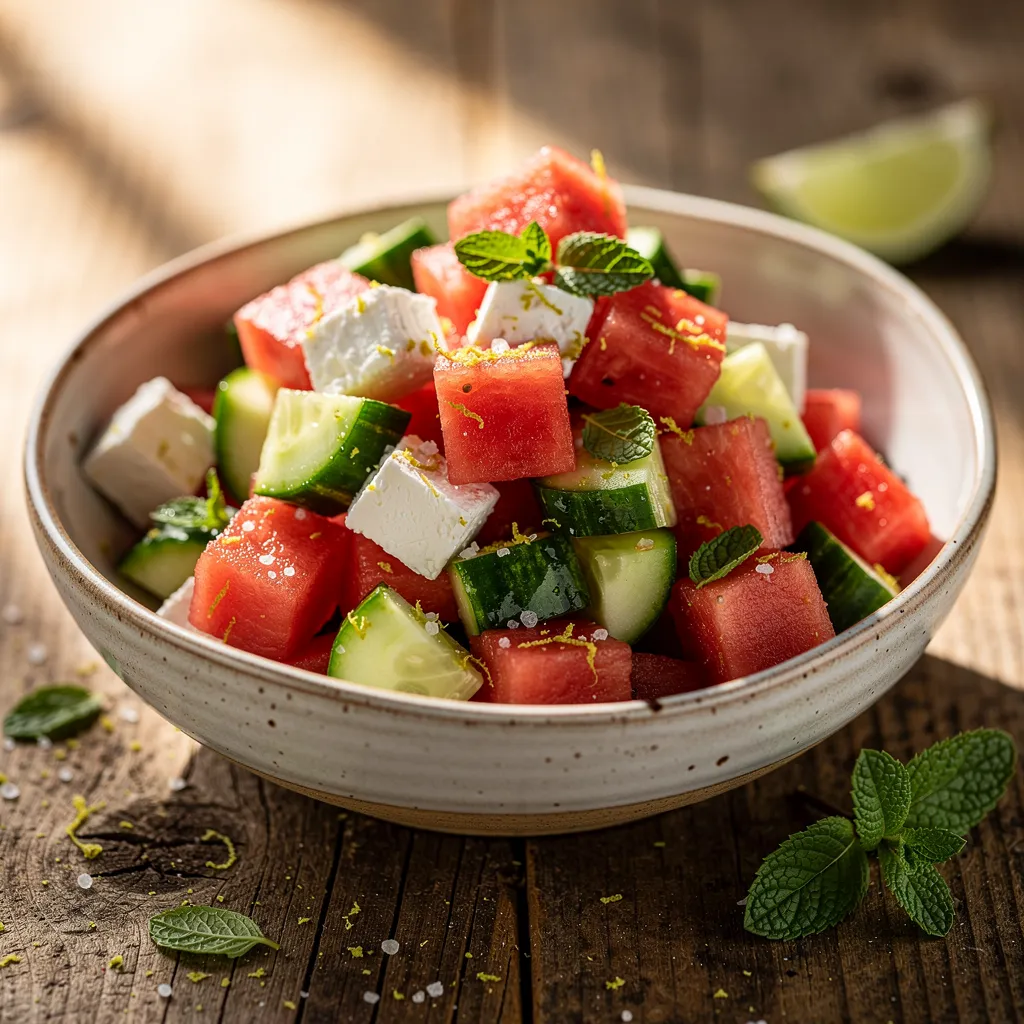 Wassermelonen-Feta-Salat