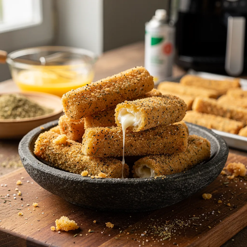 Air fryer mozzarella sticks