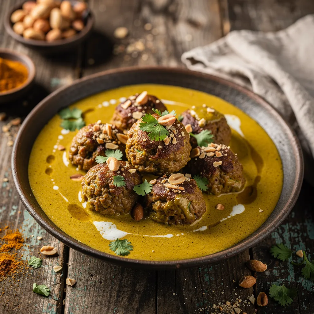 Meatballs in Curry Sauce