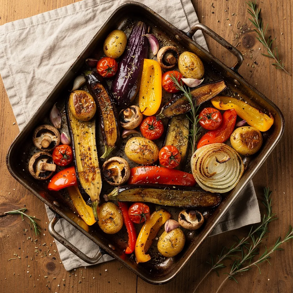 Légumes rôtis au four