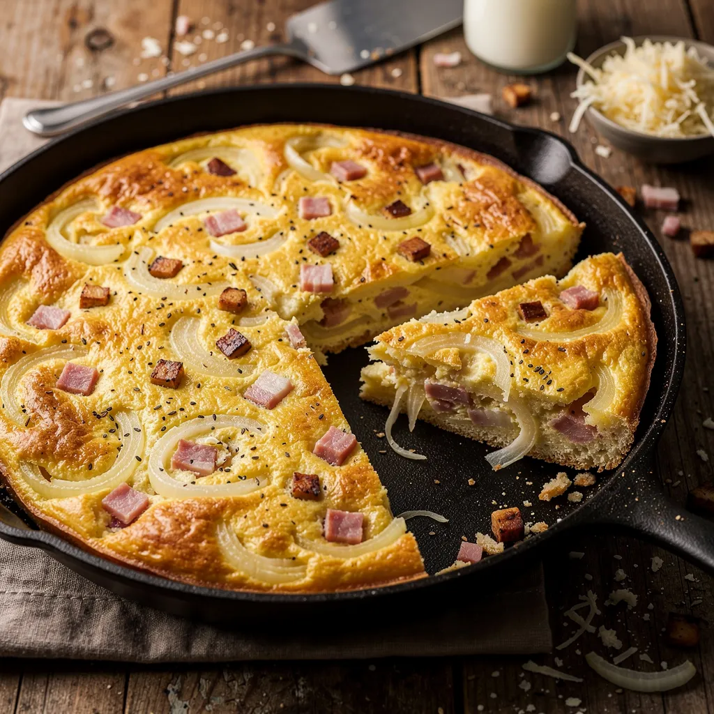 Zwiebelkuchen ohne Boden
