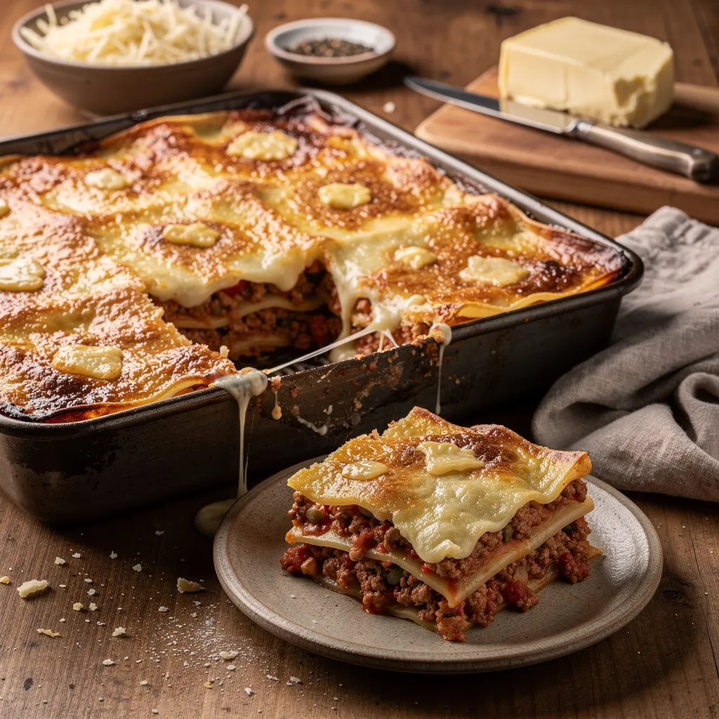 Lasagna Bolognese with Béchamel